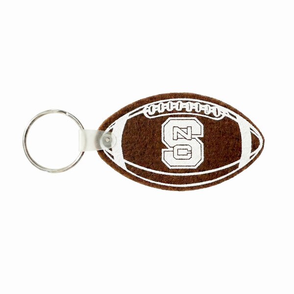 Foam Football Key Tag - BROWN